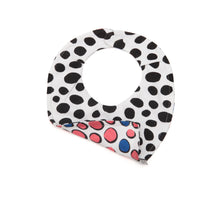 Load image into Gallery viewer, REVERSIBLE DALMATIAN PRINT BIB – for the first year
