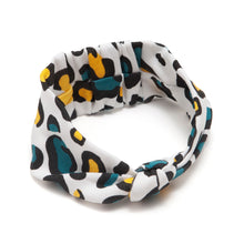 Load image into Gallery viewer, FIRST COLOURS LEOPARD PRINT BABY HEADBAND – for growing babies
