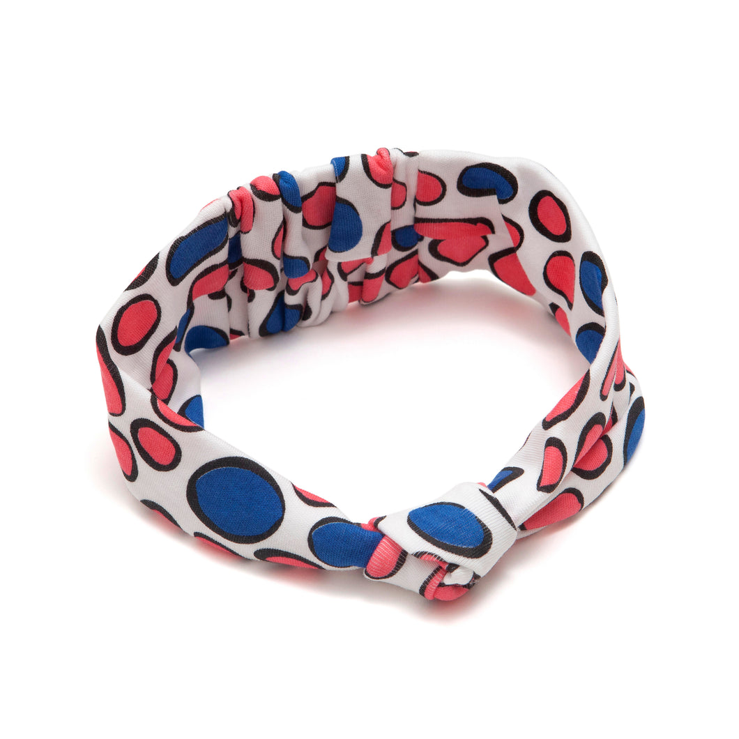FIRST COLOURS DALMATIAN PRINT BABY HEADBAND – for growing babies