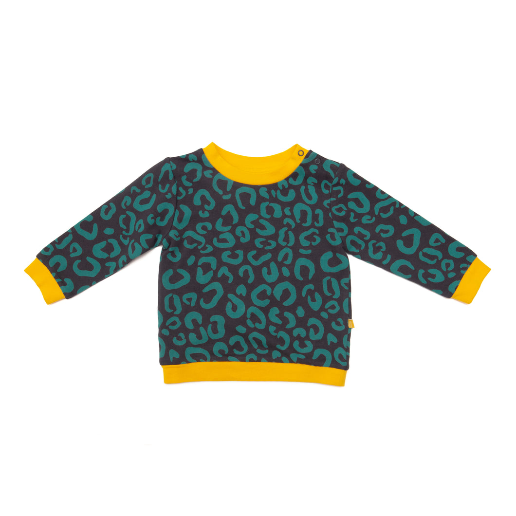 TECHNICOLOUR LEOPARD PRINT JUMPER – for toddlers
