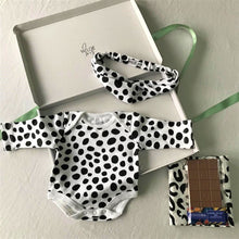 Load image into Gallery viewer, Gift Set for New Mum and Baby - Dalmatian Print (Bodysuit)
