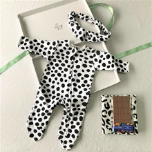 Load image into Gallery viewer, Gift Set for New Mum and Baby - Dalmatian Print (Sleepsuit)
